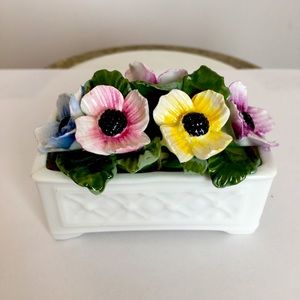 Bone China decorative floral piece.